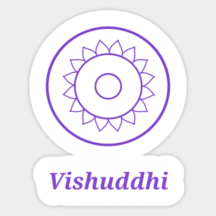 ArtStation66 - Yoga Symbol Chakra Design - Vishuddhi Throat Chakra Sticker